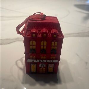 Givenchy Red and Yellow House Ornament